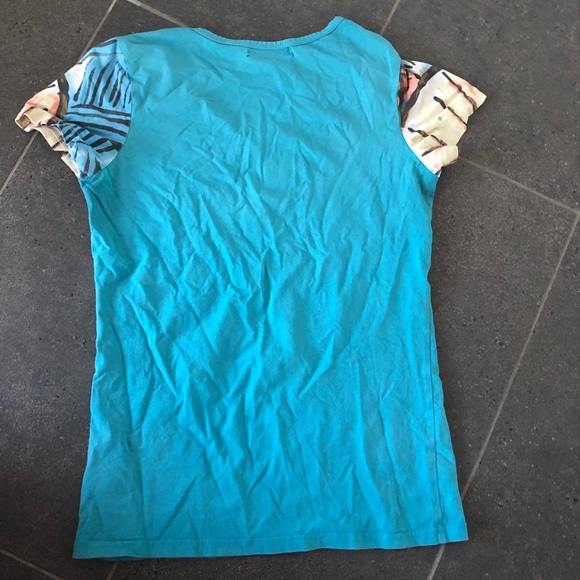 Blue Funky Short Sleeve Shirt - Picture 2 of 4